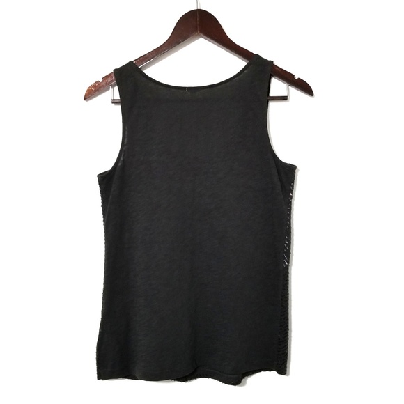 J. Crew Black Sequin Zigzag Tank Top - Picture 5 of 8